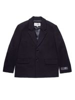 MM6 Maison Margiela Kids blazer à simple boutonnage - Noir