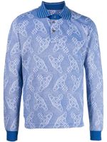 Vivienne Westwood polo en jacquard - Bleu