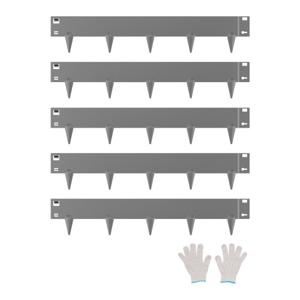 VEVOR gazonrand, tuinpalissade, perkrand, verpakking van 5, 990x181mm