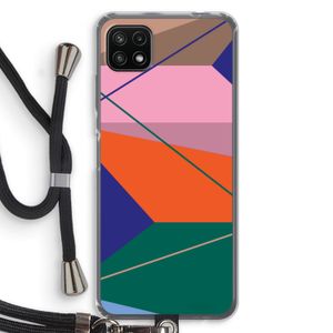 Gestalte 1: Samsung Galaxy A22 5G Transparant Hoesje met koord