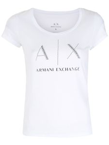 Armani Exchange t-shirt à logo imprimé - Blanc