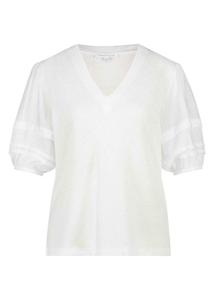 Tramontana Top Pintuck sleeves - wit