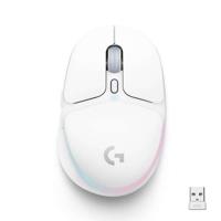 Logitech G - Gamingmuis - Draadloos - G705 LIGHTSYNC RGB-verlichting, Bluetooth, lichtgewicht - White Mist