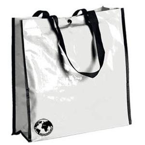 Boodschappen shopper tas wit 38 x 38 cm