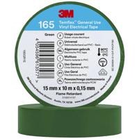 3M Temflex™ 165 165GR1E Isolatietape Temflex 165 Groen (l x b) 10 m x 15 mm 1 stuk(s)