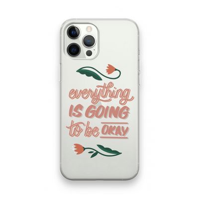 Optimistic flower girl: iPhone 12 Pro Transparant Hoesje