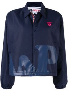 AAPE BY *A BATHING APE® veste à logo brodé - Bleu