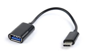 Gembird AB-OTG-CMAF2-01 kabeladapter/verloopstukje USB Type-C USB Type-A Zwart
