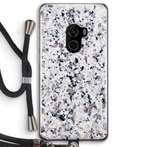 Gespikkelde marmer: Xiaomi Mi Mix 2 Transparant Hoesje met koord