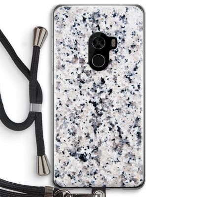 Gespikkelde marmer: Xiaomi Mi Mix 2 Transparant Hoesje met koord