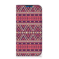 iPhone 14 Pro Hoesje met Magneet Aztec Paars