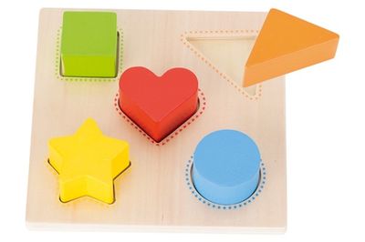 Goki vormensorteerder hout 14,5 x 14,5 cm Goki vormensorteerder hout 14,5 x 14,5 cm