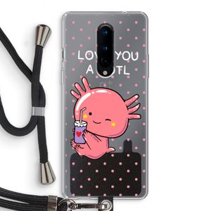 Love You A Lotl: OnePlus 8 Transparant Hoesje met koord