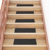 VidaXL Trapmatten zelfklevend 15 stuks 60x25 cm antraciet rechthoekig