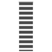Zebra rolgordijn 50x100 cm stofbreedte 45,9cm zwart - thumbnail