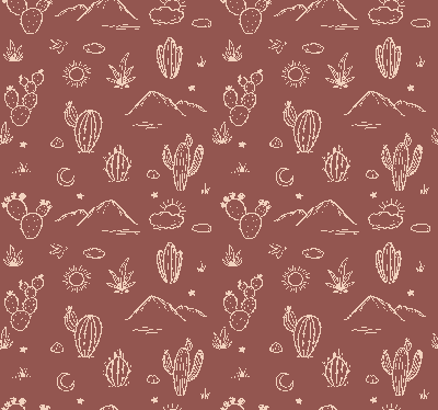 Arizona landschap terracotta behang