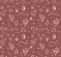 Arizona landschap terracotta behang