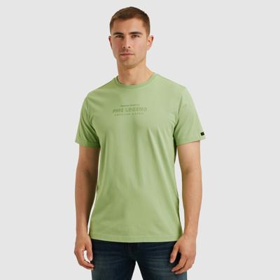 Pme Legend Ptss2504584 Cotton Elastan Jersey Print T-shirts 6258 Quiet Green
