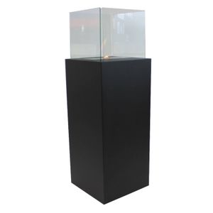 Enjoyfires Bio Ethanol Haard Staand 40x40x120cm - Zwart