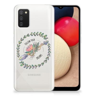 Samsung Galaxy A02s Telefoonhoesje met Naam Boho Dreams Samsung Galaxy A02s Telefoonhoesje met Naam Boho Dreams