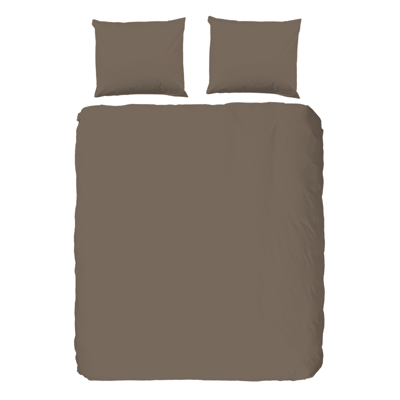Dekbedovertrek Pure Uni Effen 240x200 Cm Taupe Anti Allergie & Anti Huisstofmijt Pure - Dekbed-Discounter.nl