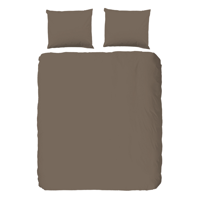 Dekbedovertrek Pure Uni Effen 240x200 Cm Taupe Anti Allergie & Anti Huisstofmijt Pure - Dekbed-Discounter.nl