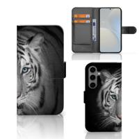 Samsung Galaxy S25 | Telefoonhoesje | Met pasjeshouder | Tijger