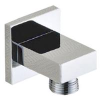 Wiesbaden Vierkante Wandaansluitbocht 1/2 Inch Chroom