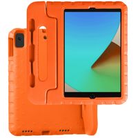 Basey iPad 10.2 2020 Kinderhoesje Foam Case Hoesje Cover Hoes -Oranje