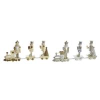 Kerstversiering DKD Home Decor Hars Trein (28 x 5 x 12 cm) (2 Stuks)