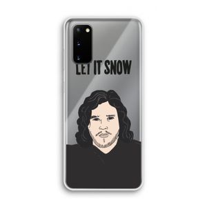 Let It Snow: Samsung Galaxy S20 Transparant Hoesje