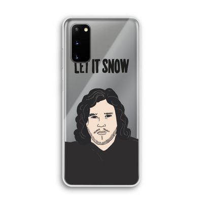 Let It Snow: Samsung Galaxy S20 Transparant Hoesje