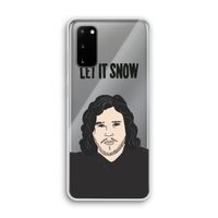 Let It Snow: Samsung Galaxy S20 Transparant Hoesje