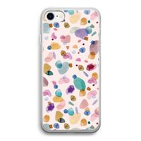 Terrazzo Memphis Pink: iPhone SE 2020 Transparant Hoesje