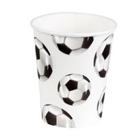 Papieren bekers Voetbal 10 stuks 21cl