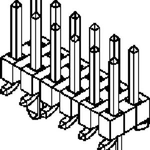 Molex Male header (standaard) Aantal rijen: 2 877595050 1 stuk(s) Tube