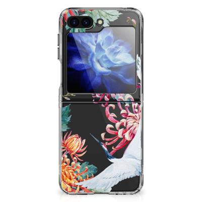 Samsung Galaxy Z Flip 6 | TPU Hoesje | Bird Flowers