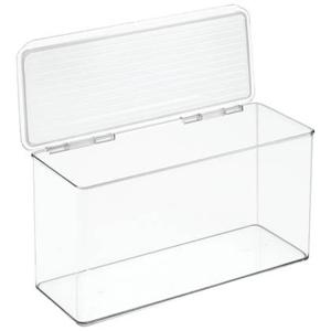 iDesign - Opbergbox met Deksel, 34.3 x 14.6 x 17.8 cm, Stapelbaar, Kun