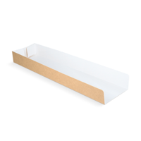 Panini tray kraft/wit BIO