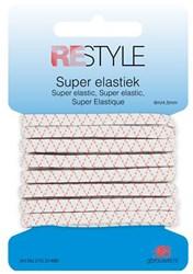 Restyle Super Elastiek 4.5 mm x 6 meter 009 Wit