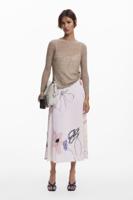 2-in-1 jurk met strepen - WHITE - XL