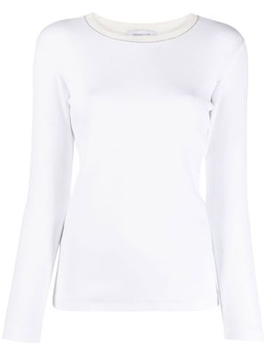 Fabiana Filippi sweat à bords contrastants - Blanc