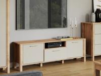 Tv-meubel INDIC 140 cm wotan eik/kasjmier