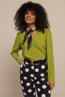 Studio Anneloes Lola Top 13495 T-shirt Lange Mouw 2900 Dark Lime