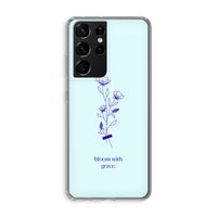 Bloom with grace: Samsung Galaxy S21 Ultra Transparant Hoesje