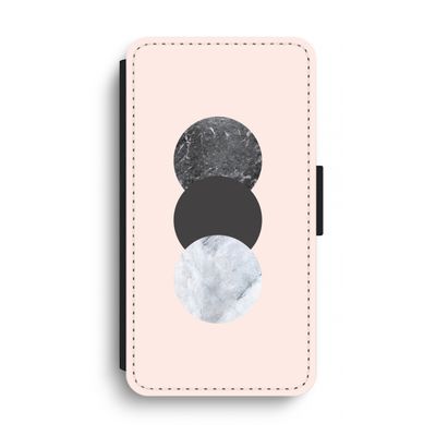 Marmeren cirkels: iPhone XS Max Flip Hoesje