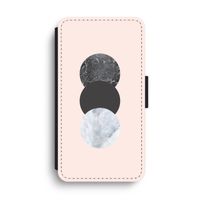 Marmeren cirkels: iPhone XS Max Flip Hoesje