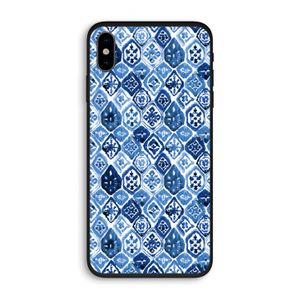 Blauw motief: iPhone XS Biologisch afbreekbaar hoesje
