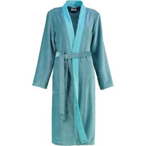 Cawö Cawo 6431 Velours Dames Badjas Kimono Turkis 40