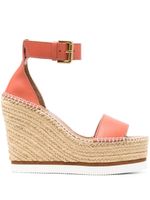 See by Chloé espadrilles à bout ouvert 120 mm - Rose